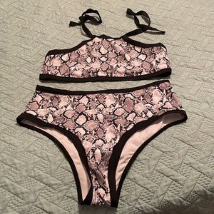 High waisted bathing suit!